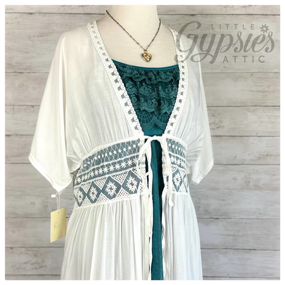 White Nights Beach Kimono Maxi Dress - Picture 10 of 12